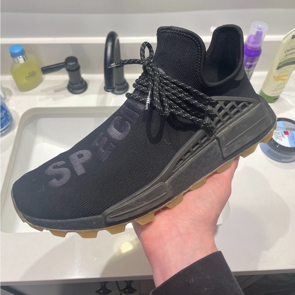 Adidas Human Race Hu Trail Black Running Shoes Size 12 - Picture 3 of 9